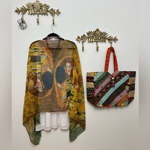 Stunning artisan large scarf